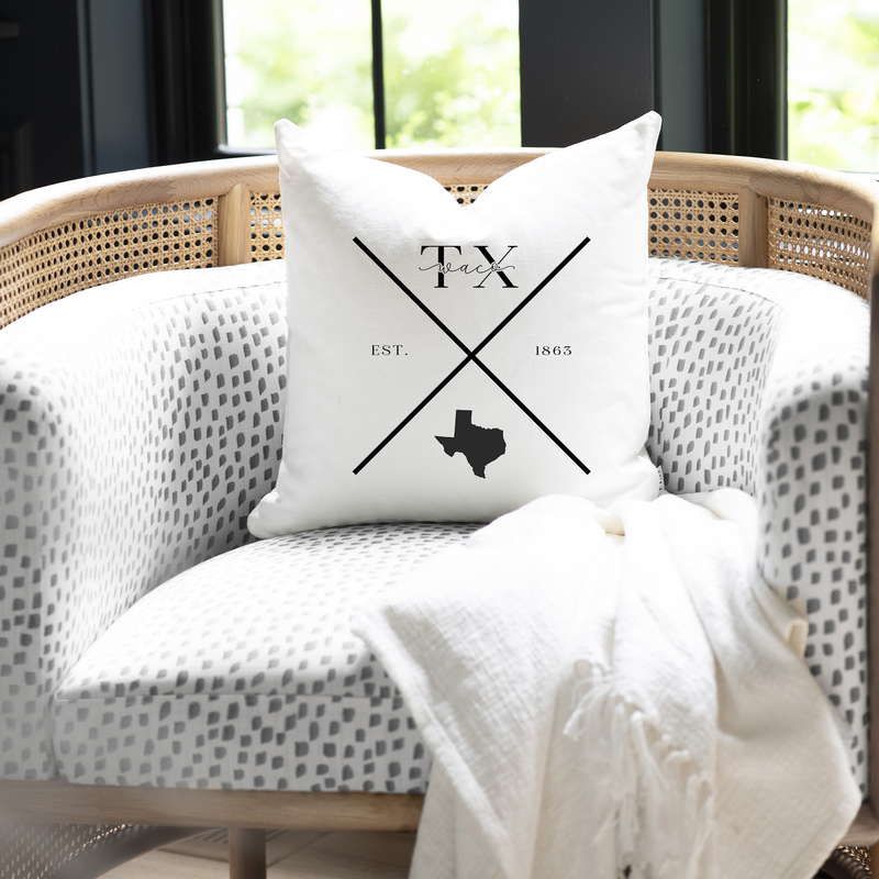 Custom City State Est X Pillow Cover