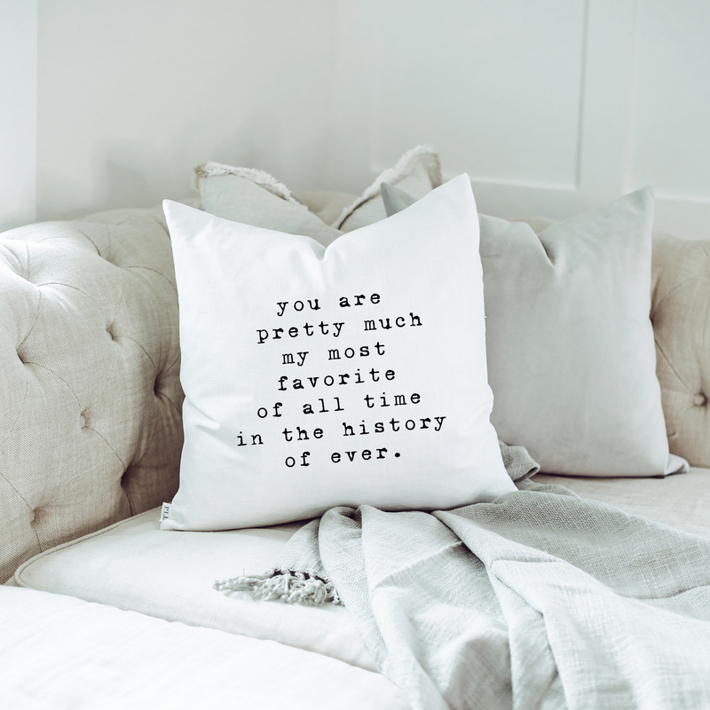 History of Forever Pillow Cover