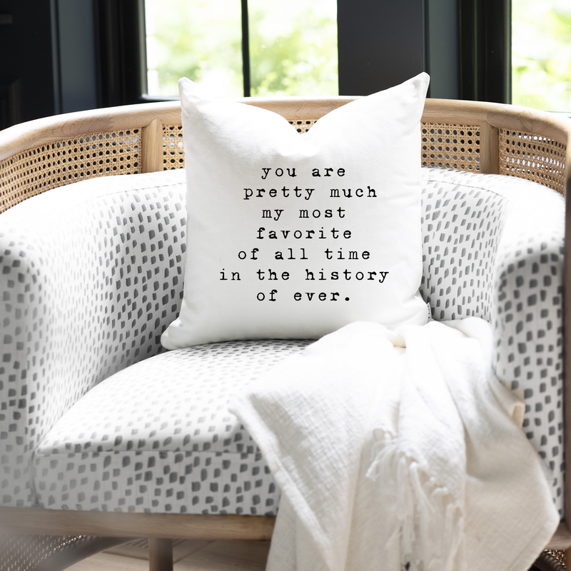 History of Forever Pillow Cover
