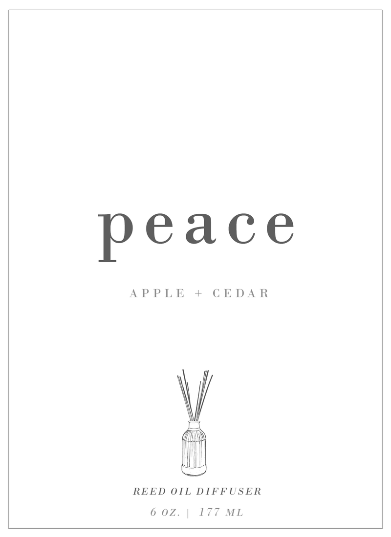 Peace | Crisp Apple & Cedar Reed Diffuser