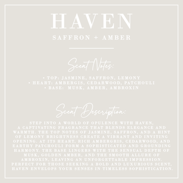Haven | Saffron + Amber Reed Diffuser