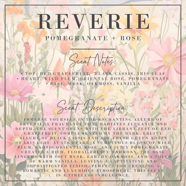 Reverie | Pomegranate + Rose Reed Diffuser