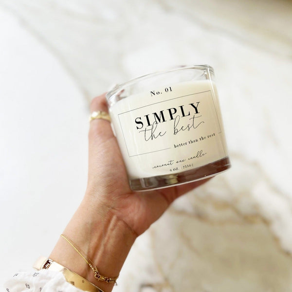 Simply The Best | Vanilla Orchid + Peony Coconut Wax Candle