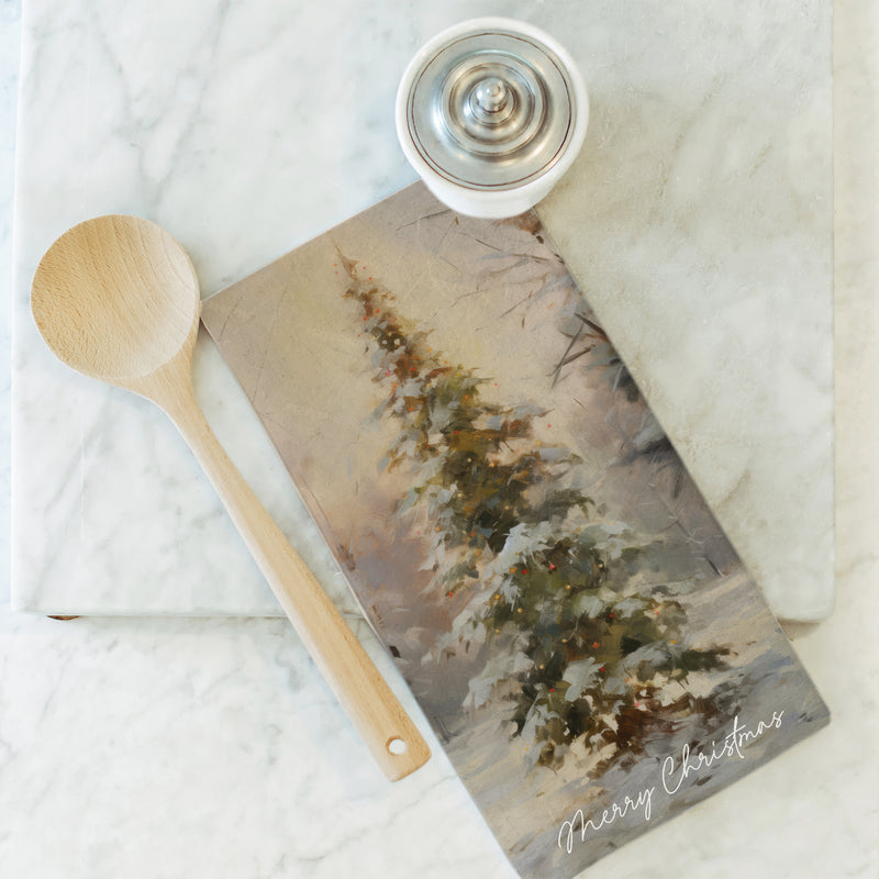 Merry Christmas Tree Tea Towel