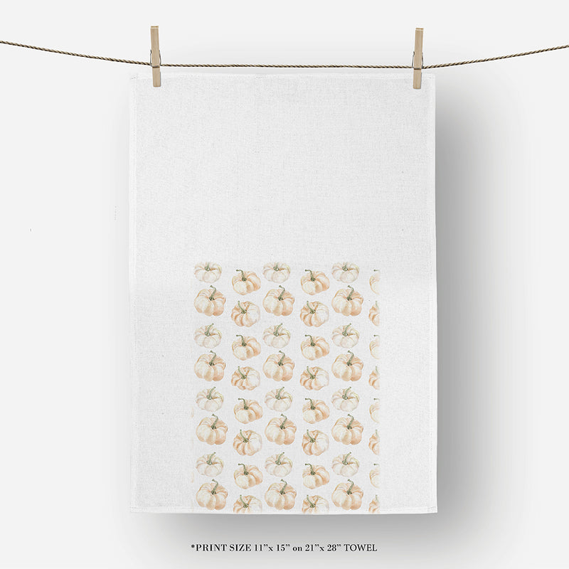 Pumpkin Pattern Tea Towel