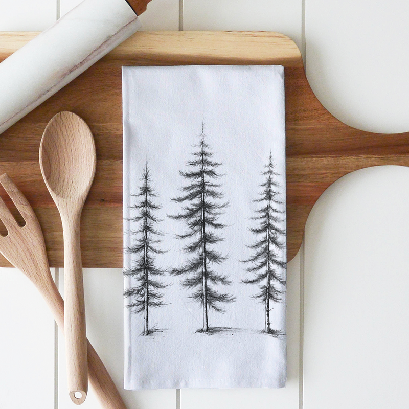 Tree Trio Tea Towel