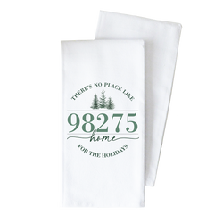 Custom Home for the holidays Tea Towel
