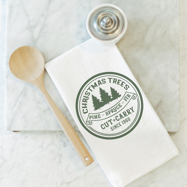 Christmas Trees Tea Towel