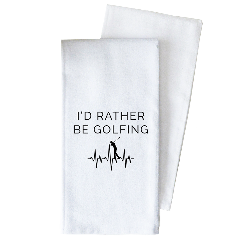 Rather be Golfing Tea Towel