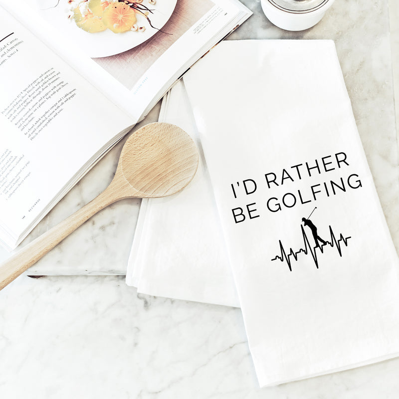 Rather be Golfing Tea Towel