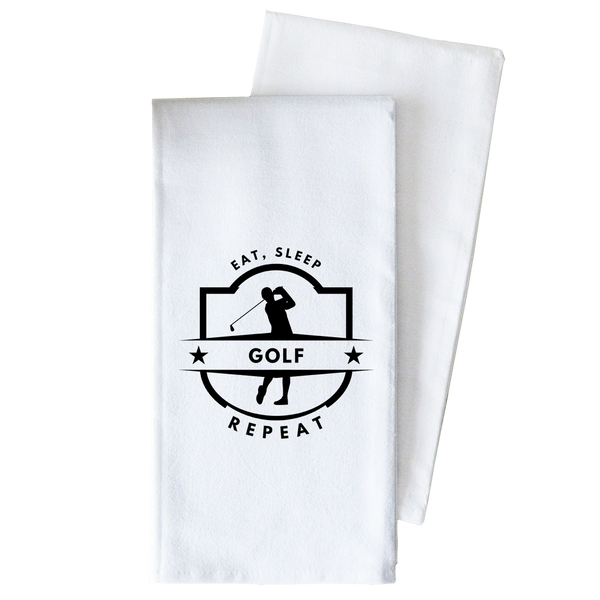 Golf Repeat Tea Towel