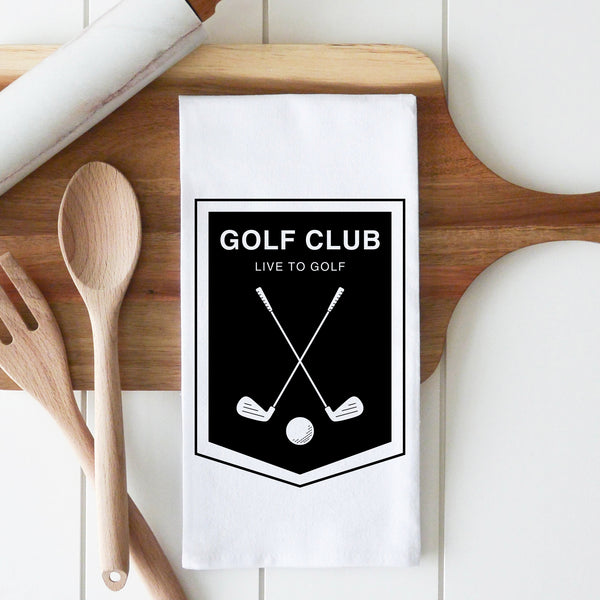 Golf Club Tea Towel