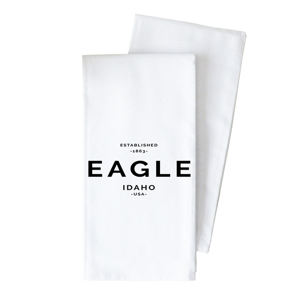 Custom City Est USA Tea Towel
