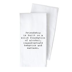 Solid Foundation Tea Towel