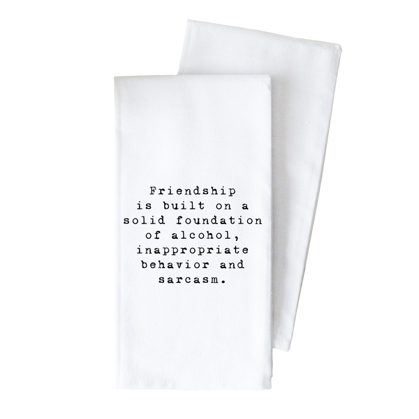 Solid Foundation Tea Towel
