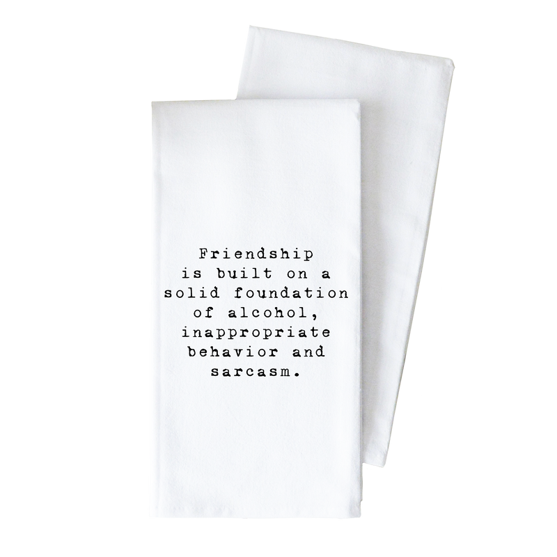 Solid Foundation Tea Towel