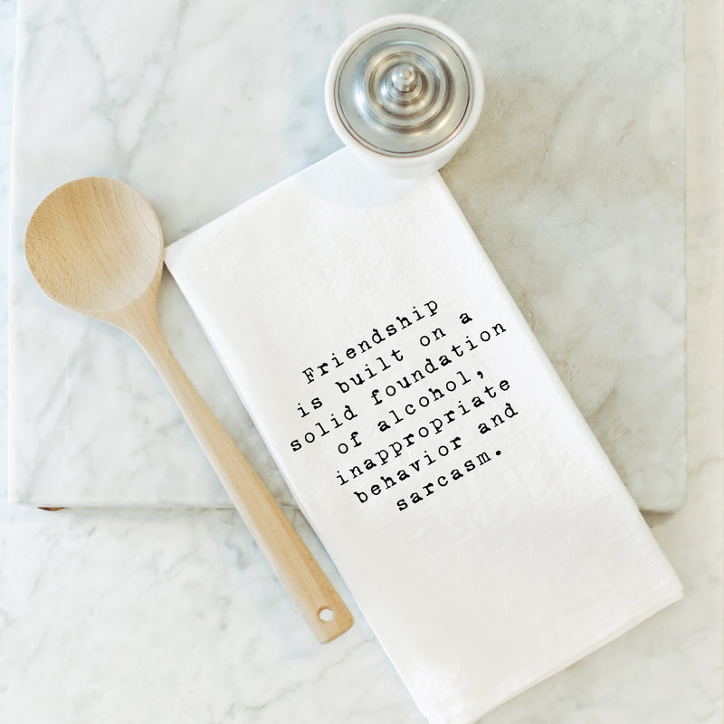 Solid Foundation Tea Towel
