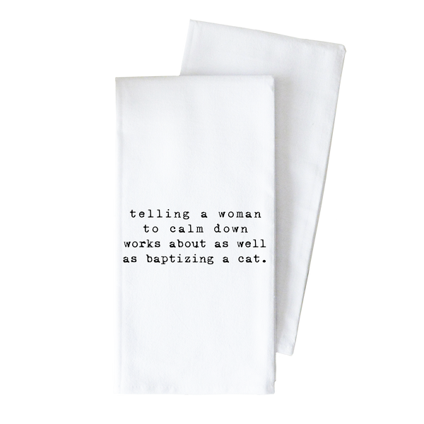 Calm Down Tea Towel