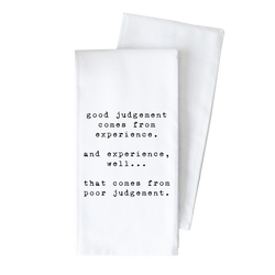 Judgement Tea Towel