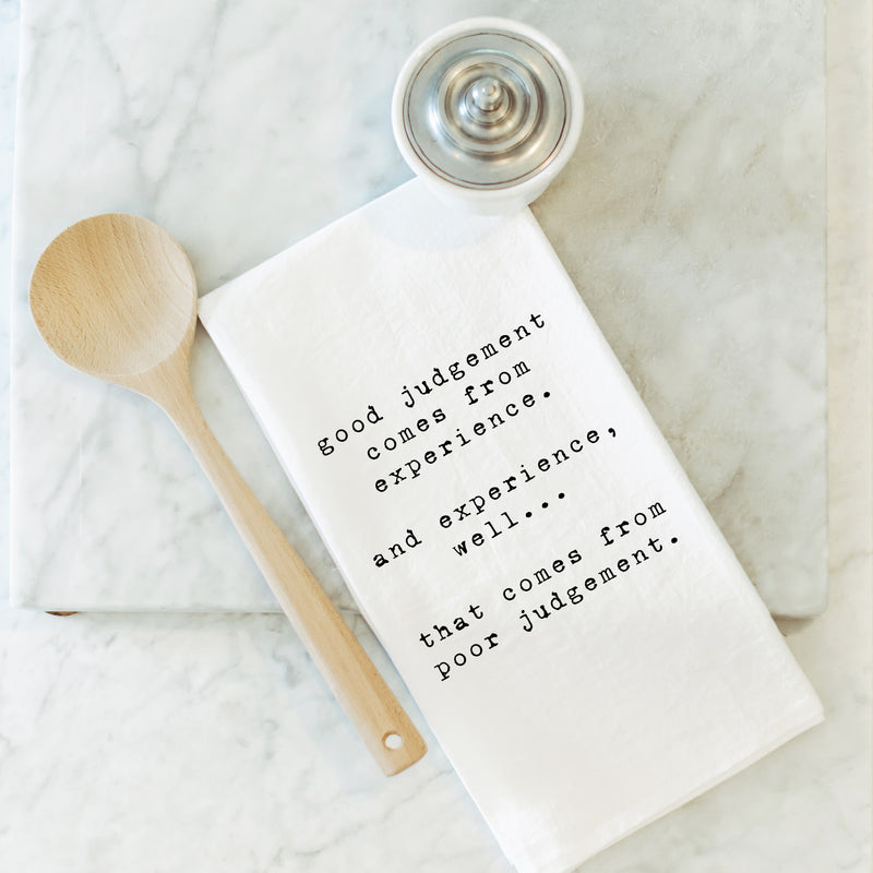 Judgement Tea Towel