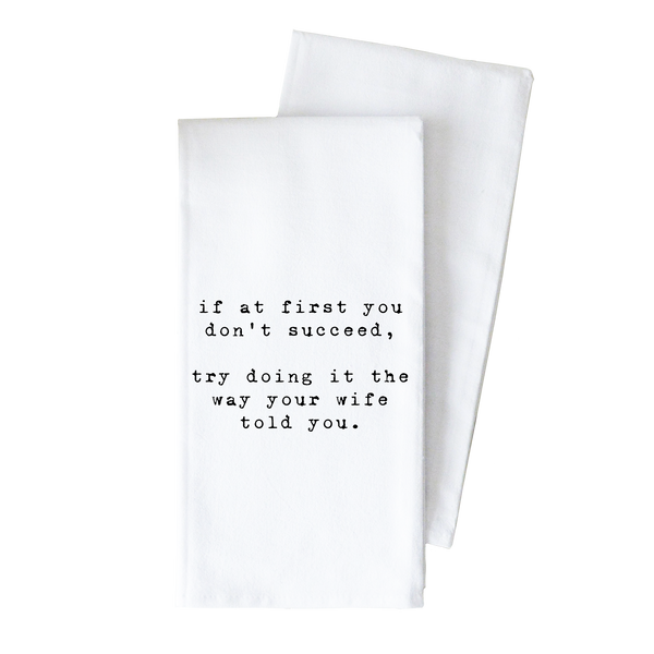 Succeed Tea Towel