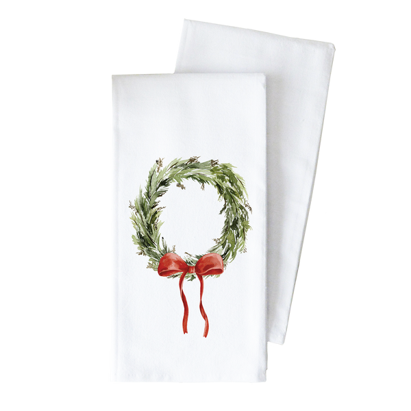 Christmas Wreath Tea Towel