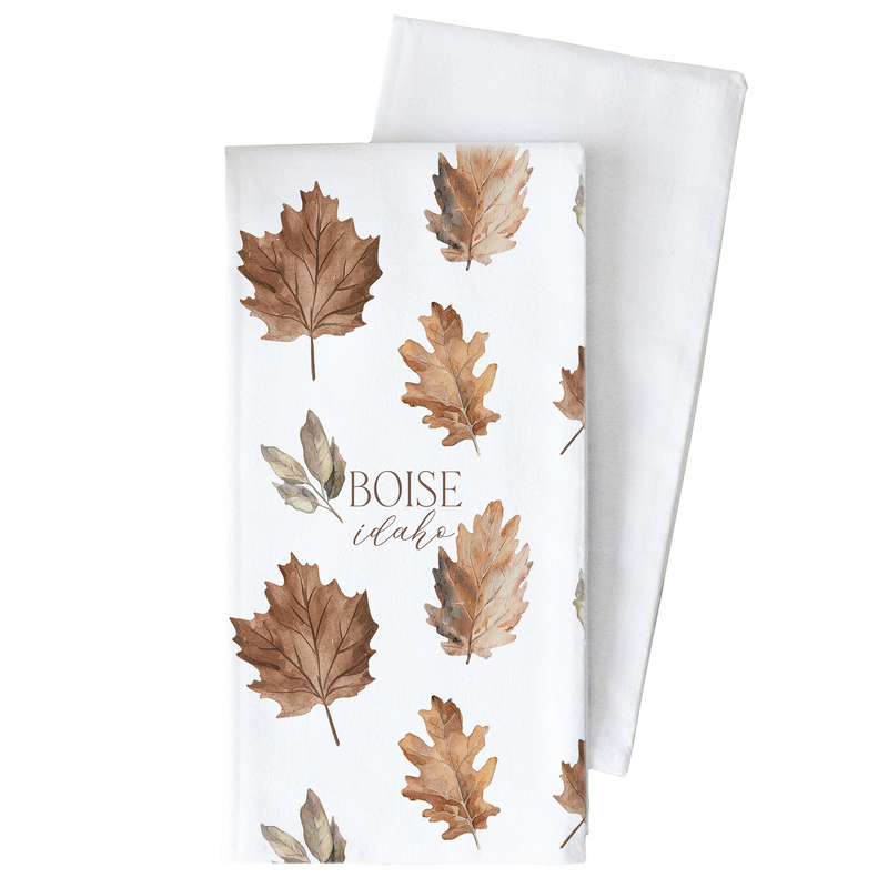 Custom Maple Leaf Tea Towel