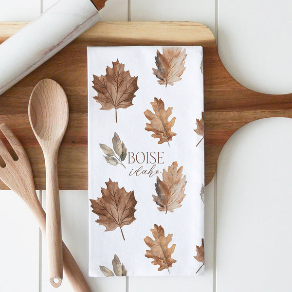 Custom Maple Leaf Tea Towel