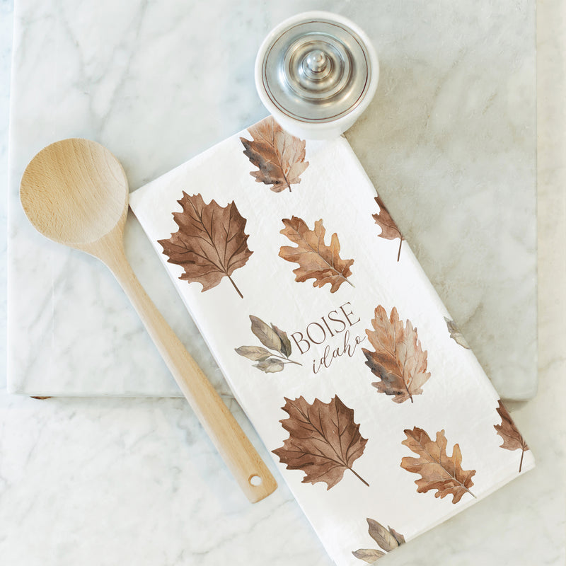 Custom Maple Leaf Tea Towel