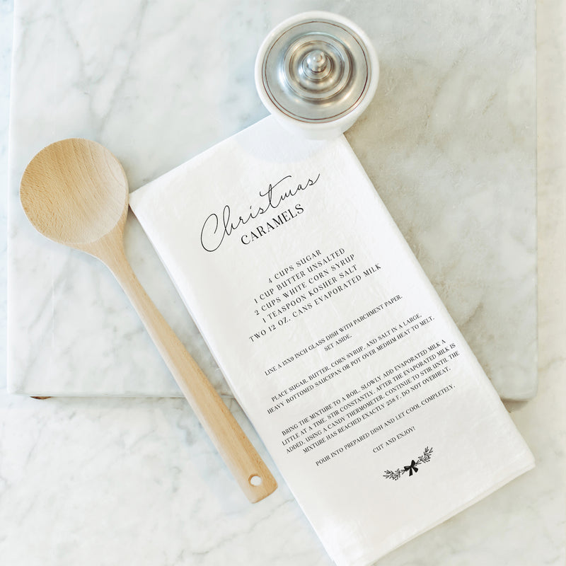 Christmas Caramels Tea Towel