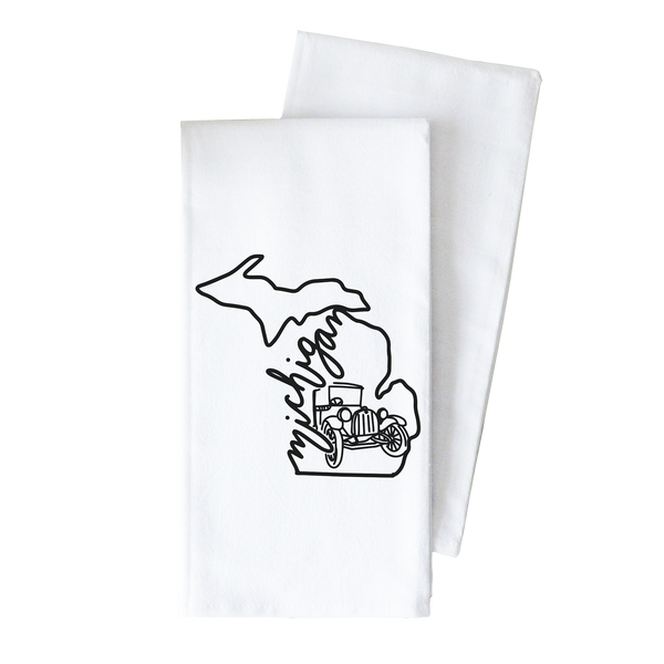 State Outline Custom Tea Towel