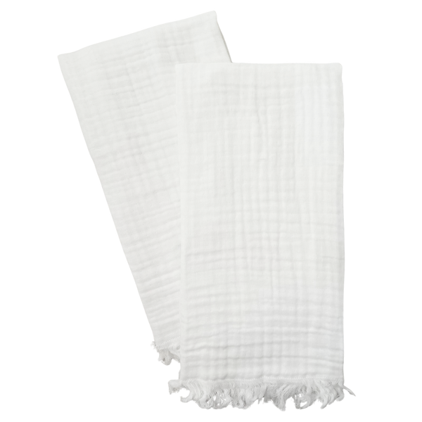 Gauze Fringe Tea Towel Set