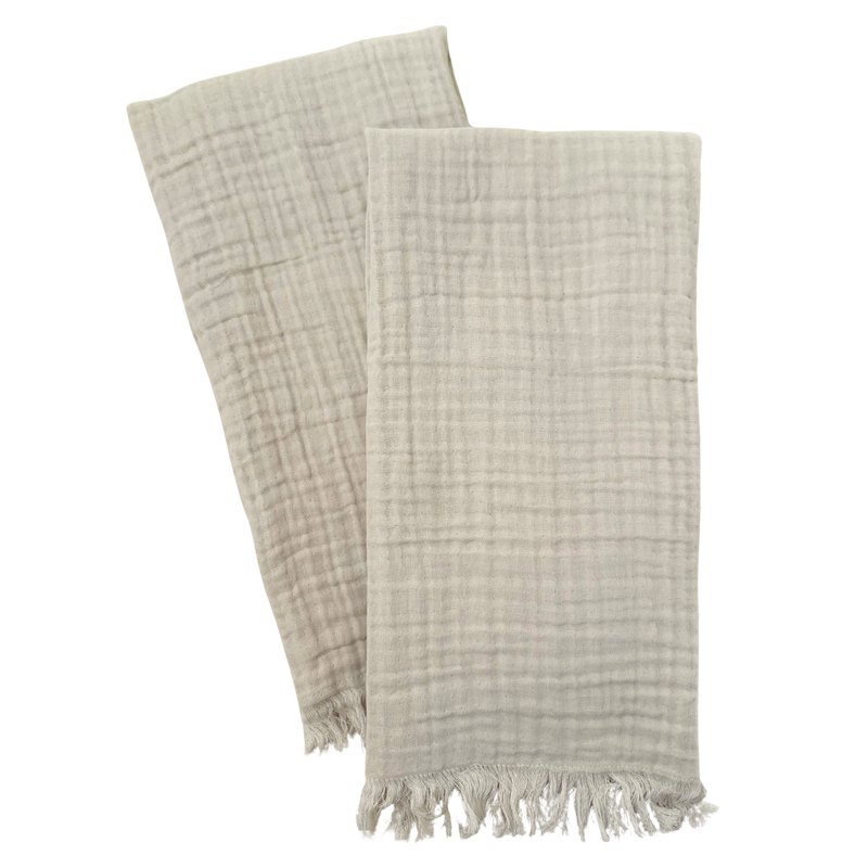 Gauze Fringe Tea Towel Set