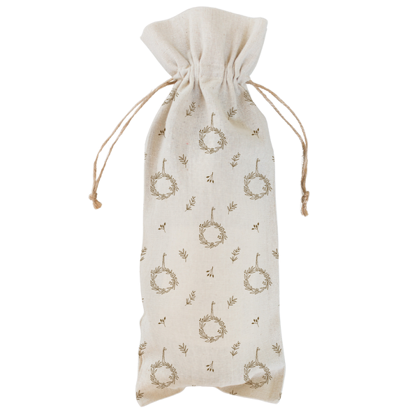 Wreath Pattern Wine Bag