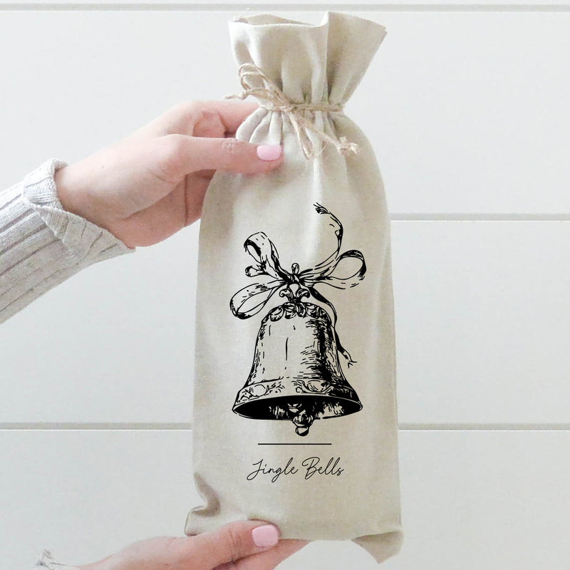 Jingle Bells Wine Bag