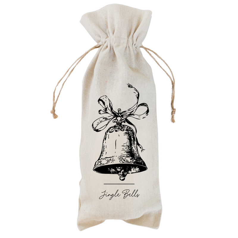Jingle Bells Wine Bag