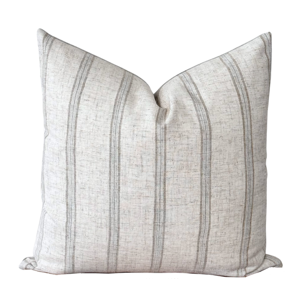 Neutral Stripe Pillow Cover | Whitney