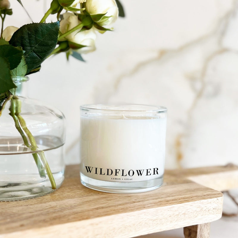 Wildflower | Lemon + Lilac Coconut Wax Candle