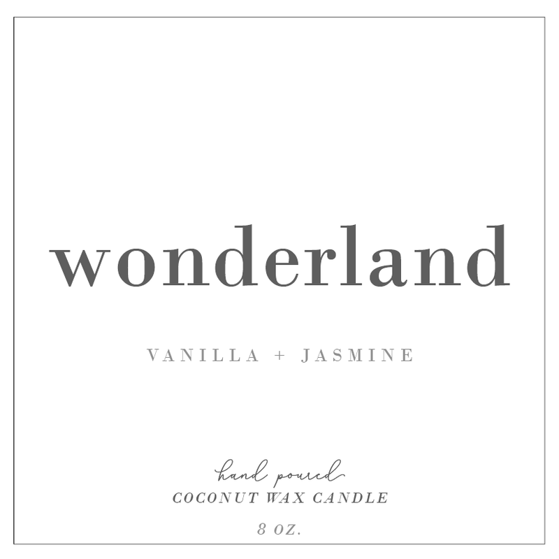 Wonderland | Jasmine + Vanilla Fluted Coconut Wax Candle