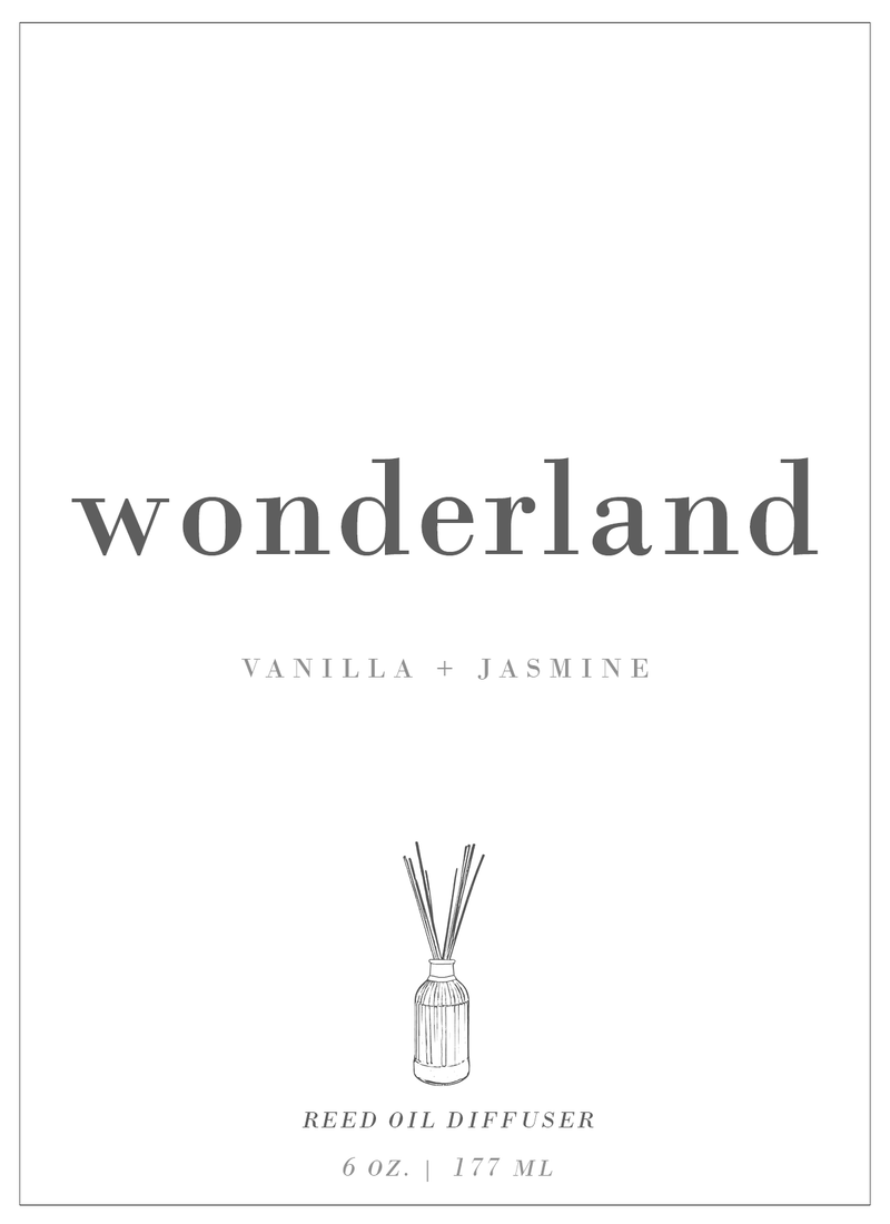 Wonderland | Jasmine + Vanilla Reed Diffuser