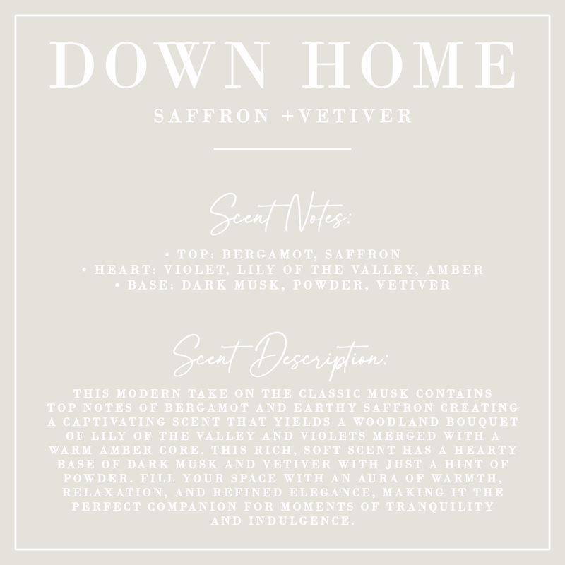 DOWN HOME | Saffron + Vetiver Fluted Candle