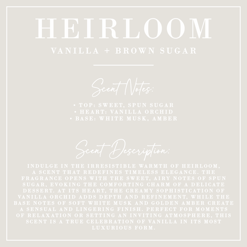 HEIRLOOM | Vanilla + Brown Sugar Fluted Candle