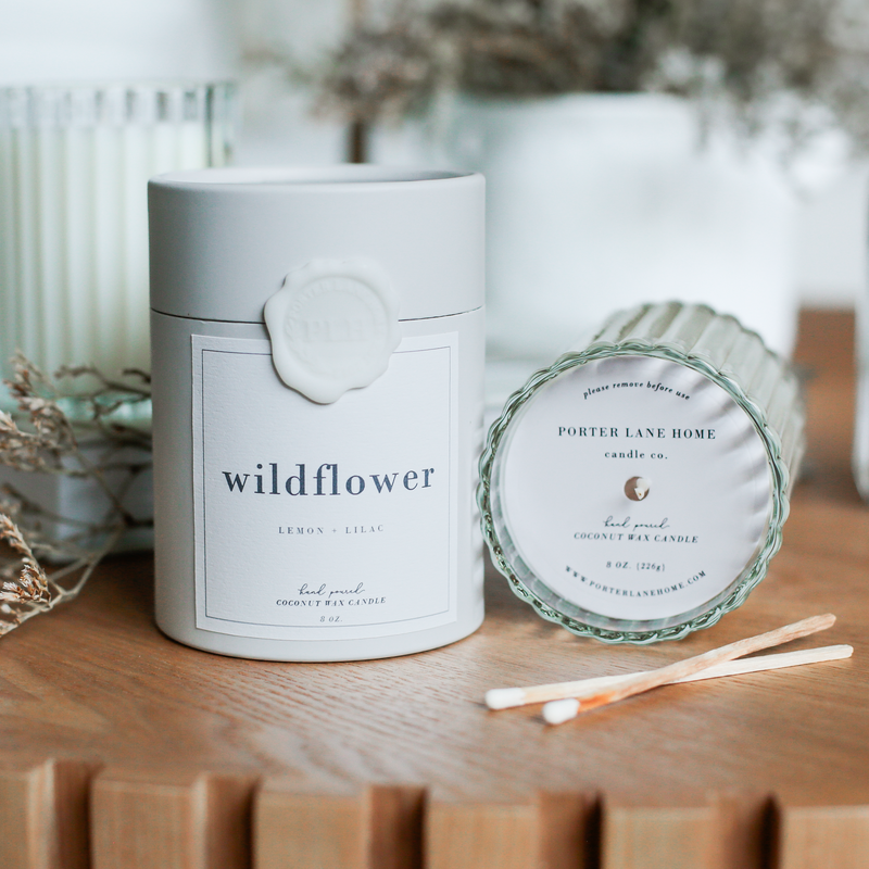 WILDFLOWER | Lemon + Lilac Fluted Candle