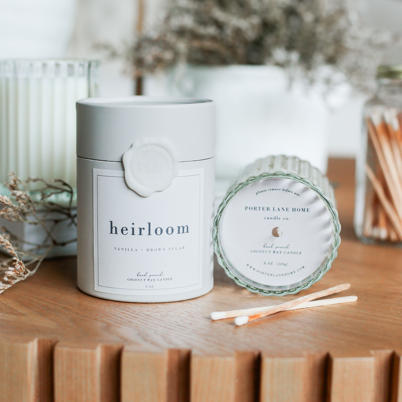 HEIRLOOM | Vanilla + Brown Sugar Fluted Candle