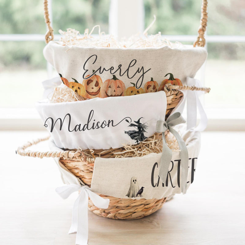 Custom Halloween Basket Liner