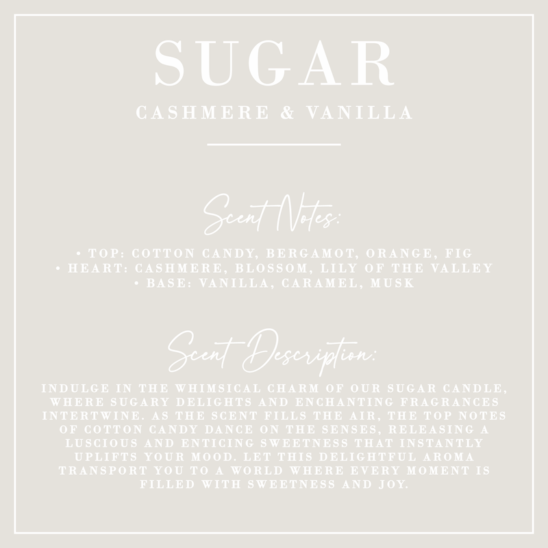 SUGAR | Cashmere + Vanilla Fluted Candle