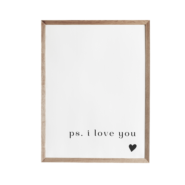 a picture frame with the words ps i love you