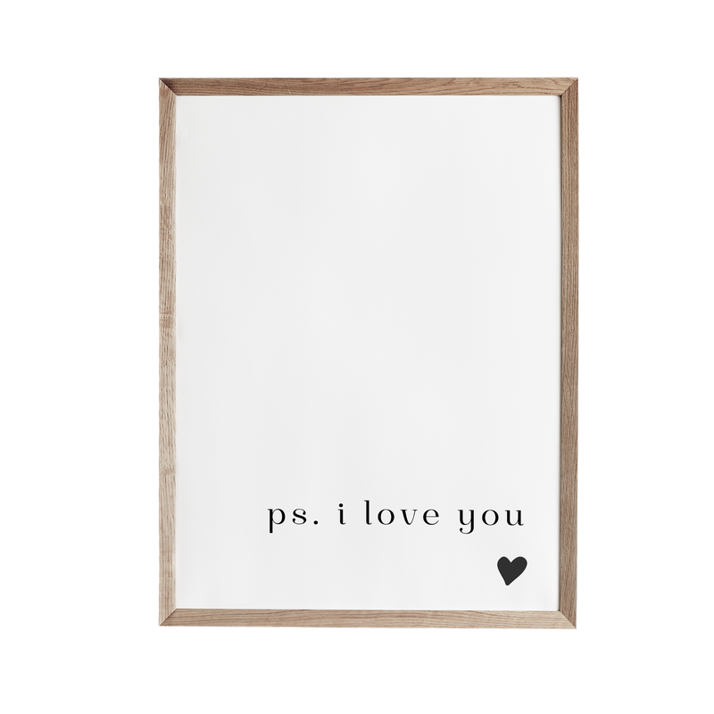 a picture frame with the words ps i love you