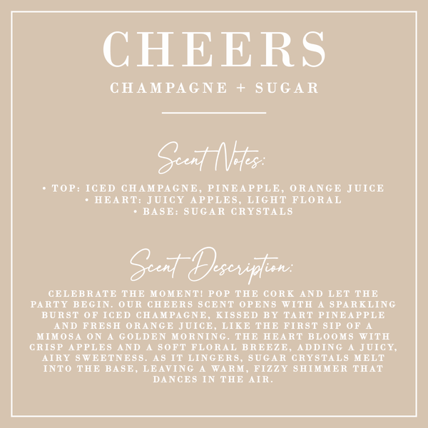 CHEERS | Champagne + Sugar Candle