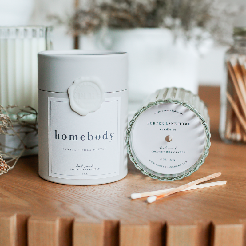HOMEBODY | Santal + Shea Butter Fluted Candle